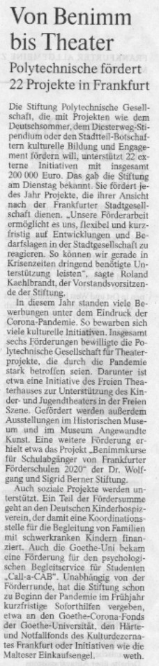 Frankfurter Allgemeine Zeitung vom 4. Juni 2020
